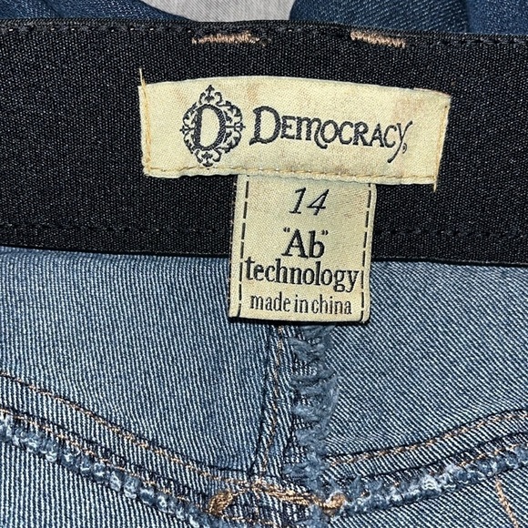 Democracy Ab Technology Mid Rise Skinny Ankle Jeans Size 14Blue - Picture 7 of 11